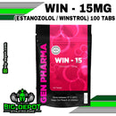 WIN-15 mg Estanozolol Gen Pharma 100 tabletas Big Depot original