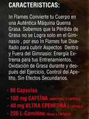 IN FLAMES SUPER QUEMADOR DE GRASA  90 CAPSULAS ADICTOS AL GYM  | 90 caps • 500 MG