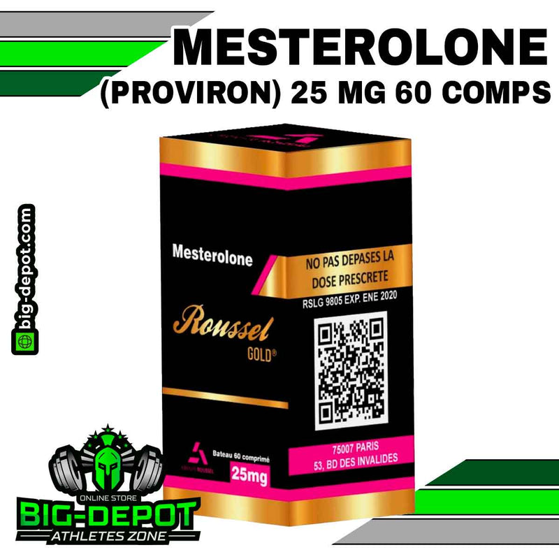Mesterolone 25 mg Proviron Roussel Uclar 60 comprimidos Big Depot original
