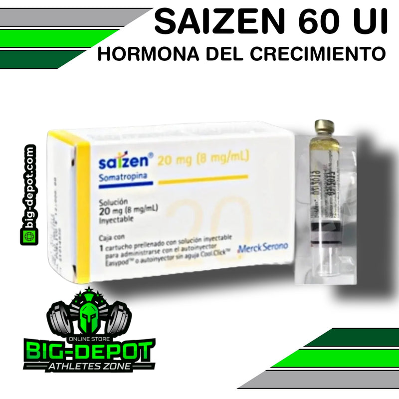 SAIZEN ®  Merck Serono / 60 IU HORMONA DEL CRECIMIENTO 20mg ( 8mg/ml) / Calidad Farmacéutica