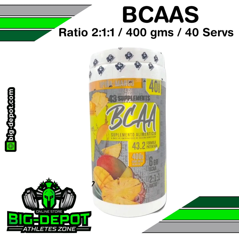 BCAAS 2:1:1 - 400 Gramos / 40 Servicios