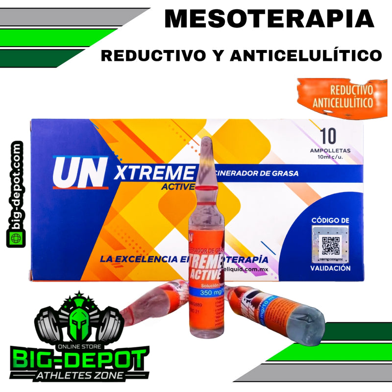 Xtreme Active 🔥 Reductivo y anticelulítico 🔥 / Ampolletas de 10 ml | MESOTERAPIA LICUID XTREME