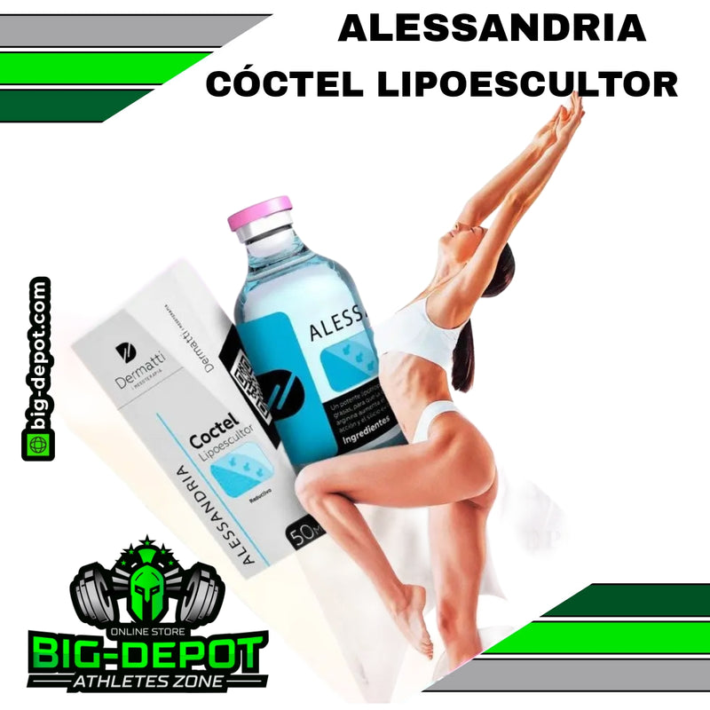 ALESSANDRIA - LIPOESCULTOR MESOTERAPIA/ flacidez en la piel, oxidación de las grasas y mejora de la piel , mejor flujo sanguíneo |50 ml