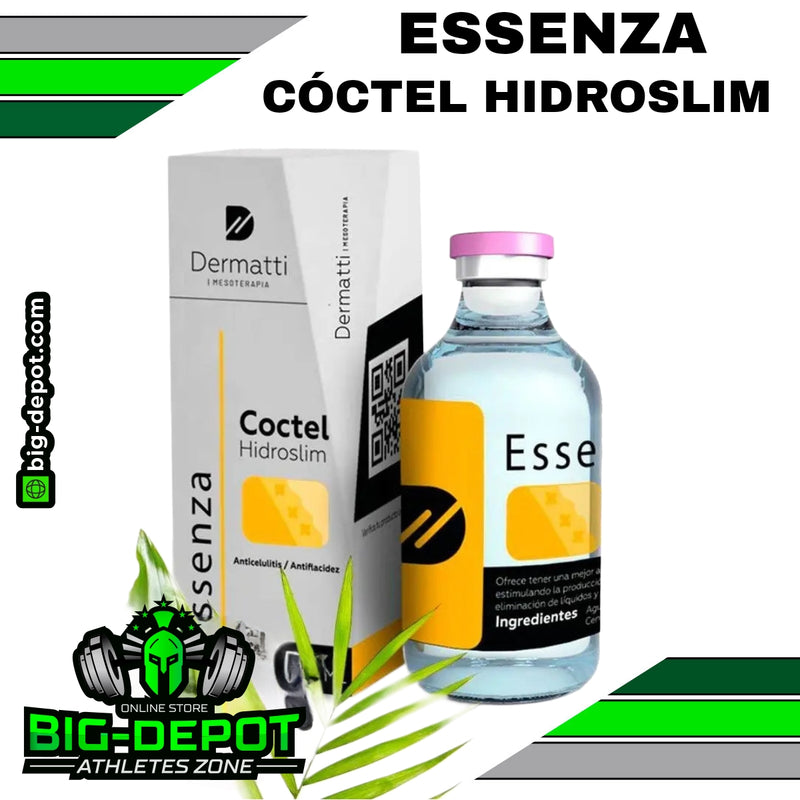 ESSENZA Mesoterapia coctel hidroslim / Promueve la eliminación de líquidos, elimina celulitis y mejora la apariencia de la piel- 50 ml