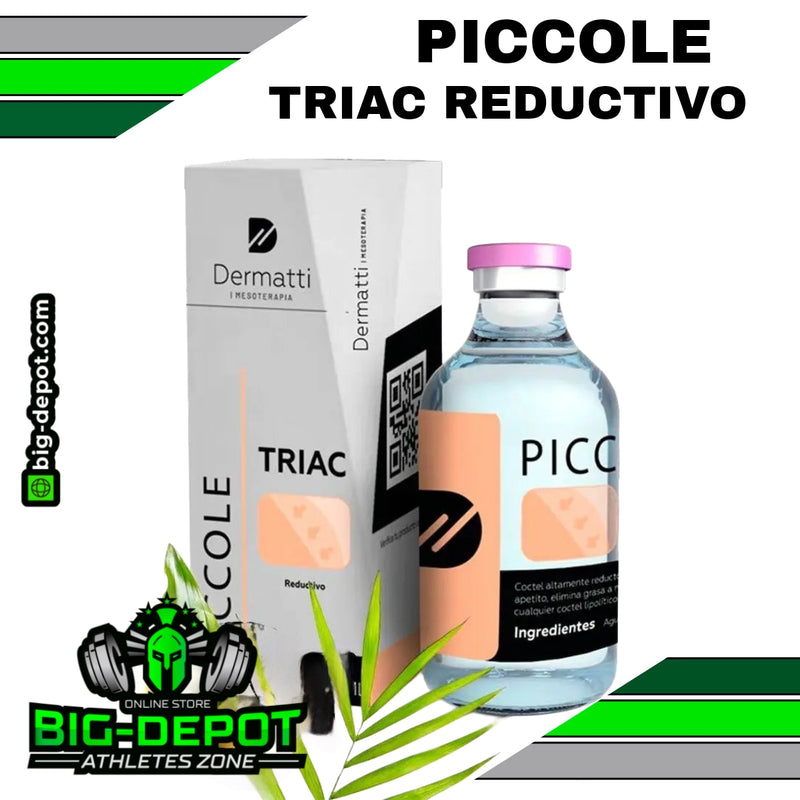 PICCOLE Triac  Mesoterapia para adelgazar Disminuye ansiedad y apetito, ayuda a eliminar grasa viseral | 50 ml