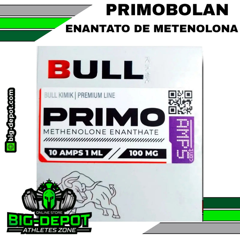 PRIMOBOLAN Enantato de metelonona 100 MG - 10 Ampolletas de 1ml - BULL KIMIK