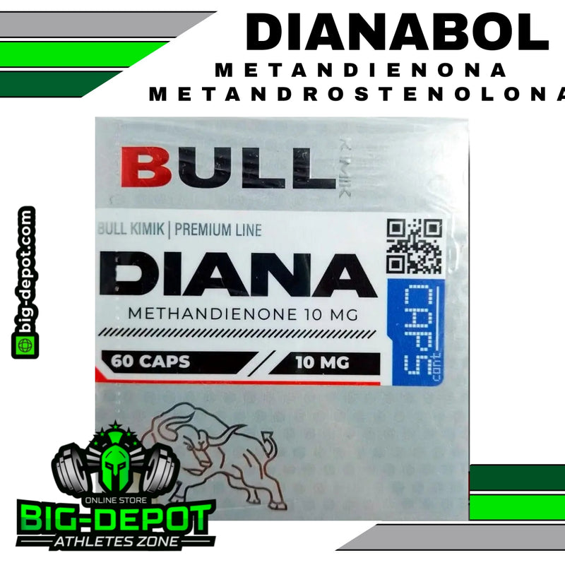 DIANABOL Metandienona 10mg - 60 Capsulas - BULL KIMIK