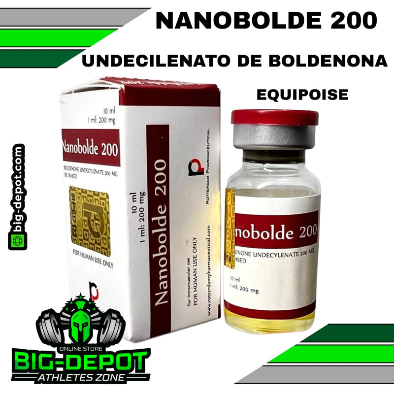 NANOBOLDE 200 mg - (Undecildenato de boldenona) 10 ML - ROTTERDAM PHARMACEUTICAL