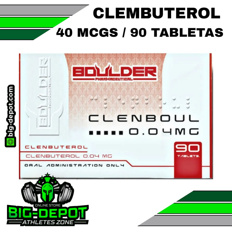 CLENBOUL | (Clembuterol) 0.04 mg. 60 tabletas |Boulder Pharmaceutical