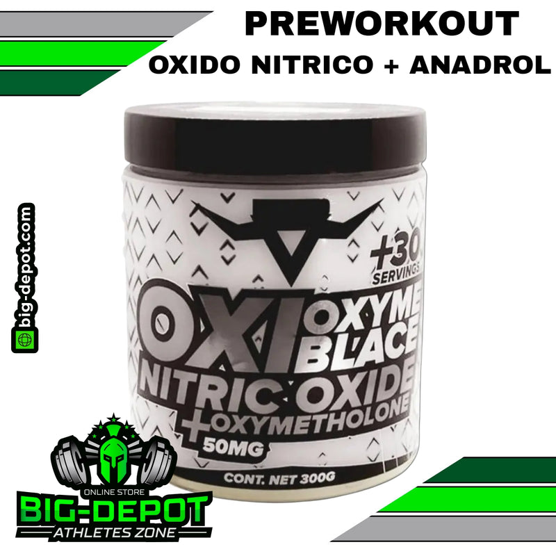 OXYME BLACE | Oxido Nitrico + Oxymetholone (anadrol) 50 mg | 300 gms / 30 Servicios | HARDBULL LABS