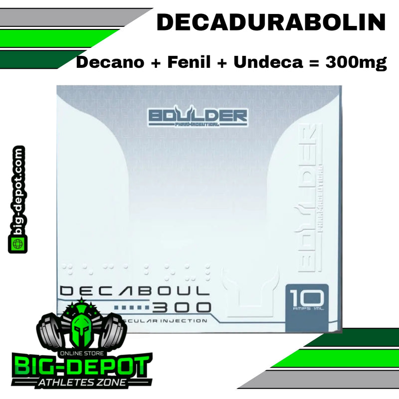 DECABOUL 300MG - (DECA BLEND- DECANOATO DE NANDROLONA + FENILPROPIONATO DE NANDROLONA + UNDECANOATO DE NANDROLONA)  | 10 Ampolletas de 1ml cada una | Boulder Pharmaceutical