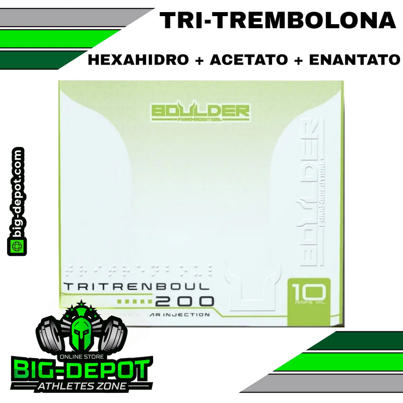 TRITRENBOUL  200 MG - 3 trembolonas combinadas 10 Ampolletas de 1 ml cada una - Boulder Pharmaceutical