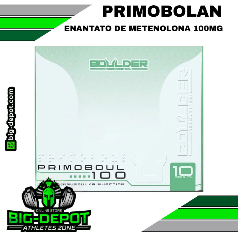 PRIMOBOUL 100MG - Enantato de metenolona (primobolan) 10 ampolletas de 1ml C/U - Boulder Pharmaceutical