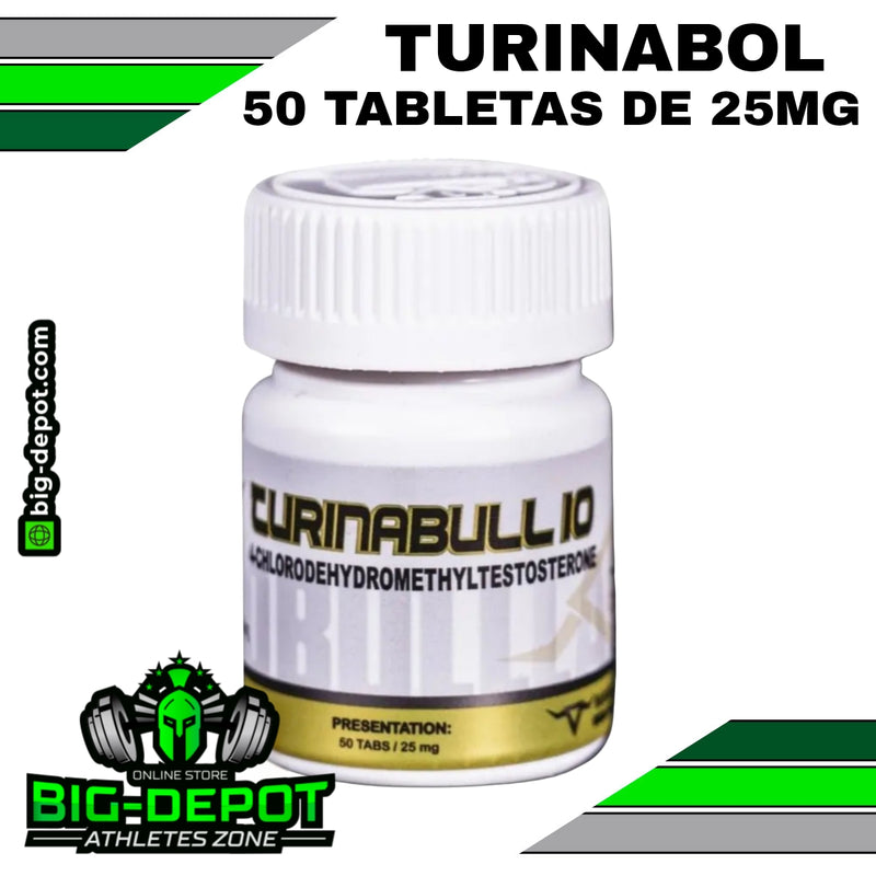 TURINABULL 10 / 25mg 50 tabletas (TURINABOL)  4-Chlorodehydromethyl Testosterone | HARDBULLLABS