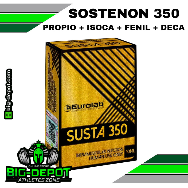 SUSTA 350 / (SOSTENON) 350MG  Testosterone Propionate 42 mg/ml Testosterone Isocaproate 84 mg/ml Testosterone Phenylpropionate 84 mg/ml Testosterone Decanoate 140 mg/ml    | EUROLAB |