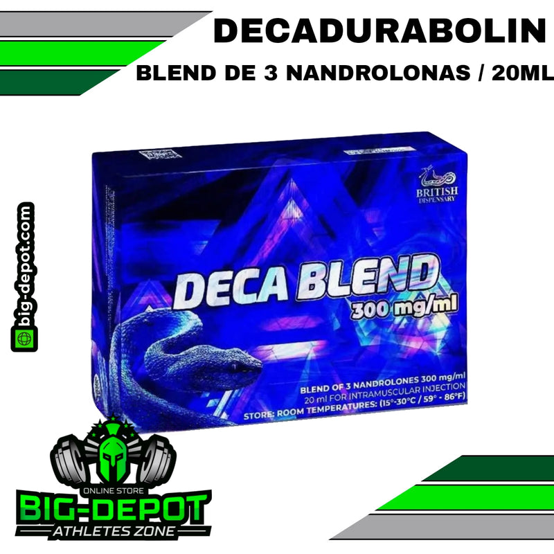 DECA BLEND 300mg  / 20ML  Decanoato de Nandrolona + Laurato de Nandrolona+ fenilpropilonato de Nandrolona | BRITISH DISPENSARY