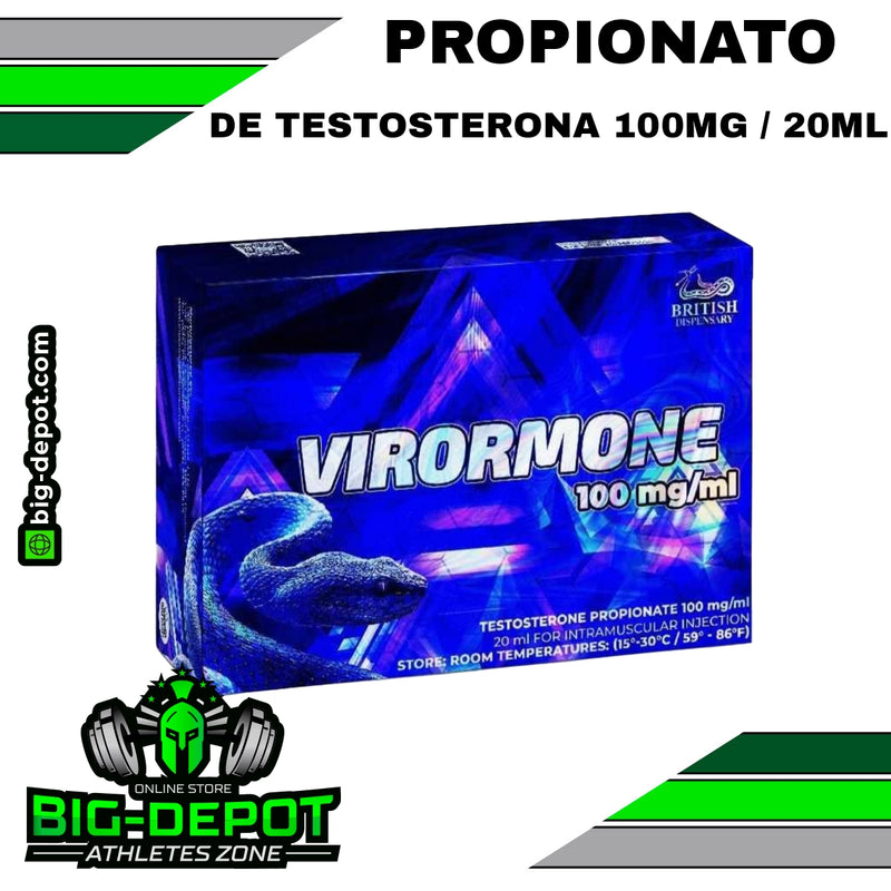 VIRORMONE - PROPIONATO DE TESTOSTERONA 100 MG/ML - | BRITISH DISPENSARY