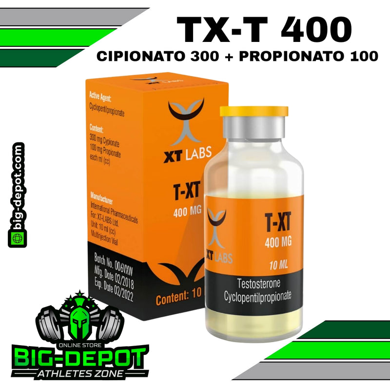 TXT- 400 - CIPIONATO 300MG + PROPIONATO 100mg  / Frasco 10 ml | XT LABS