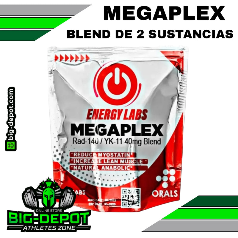 MEGAPLEX  / RAD-140 + YK-11 / Constructor de masa y fuerza máxima / ENERGY LABS