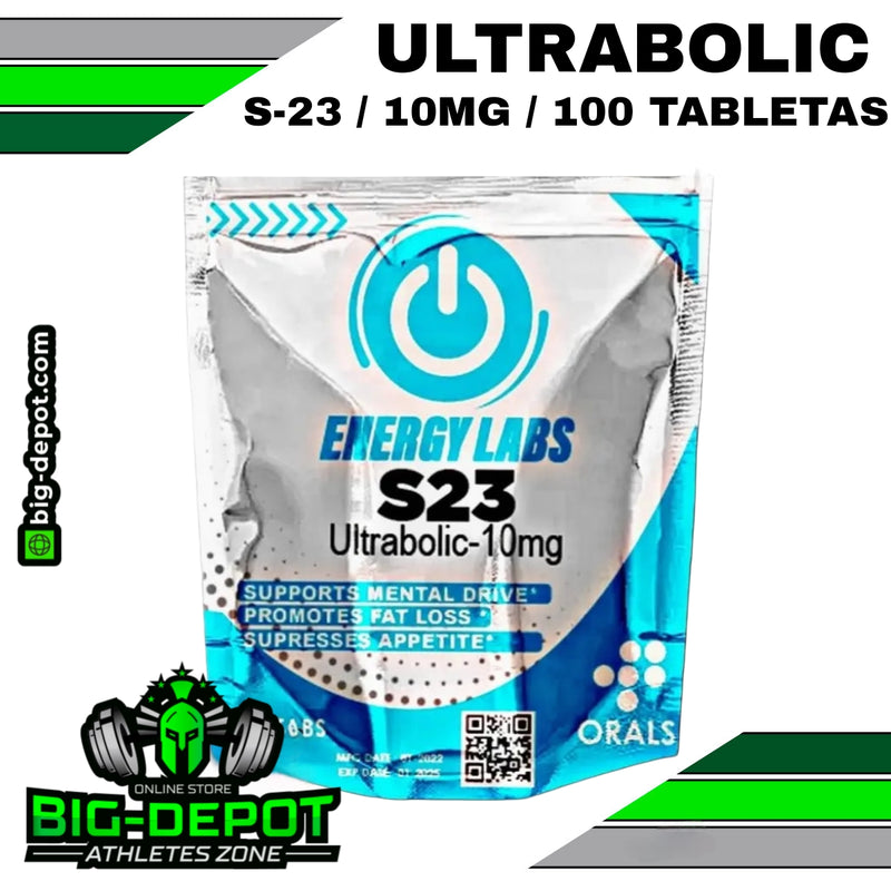 ULTRABOLIC S-23 10mg / Vascularidad,musculo, bombeo y fuerza / ENERGY LABS
