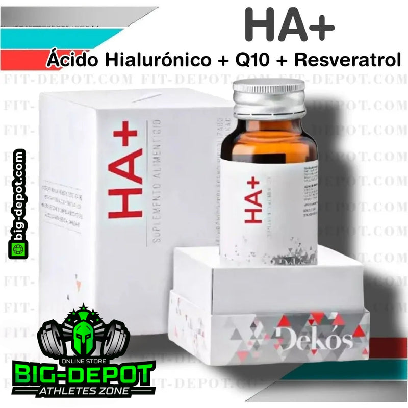 colageno hidrolizado y acido hialuronico   Ha+ | Ácido Hialurónico, Colágeno Hidrolizado, Q10 Y / Disminuye arrugas, rostro joven con luminosidad -  DKS