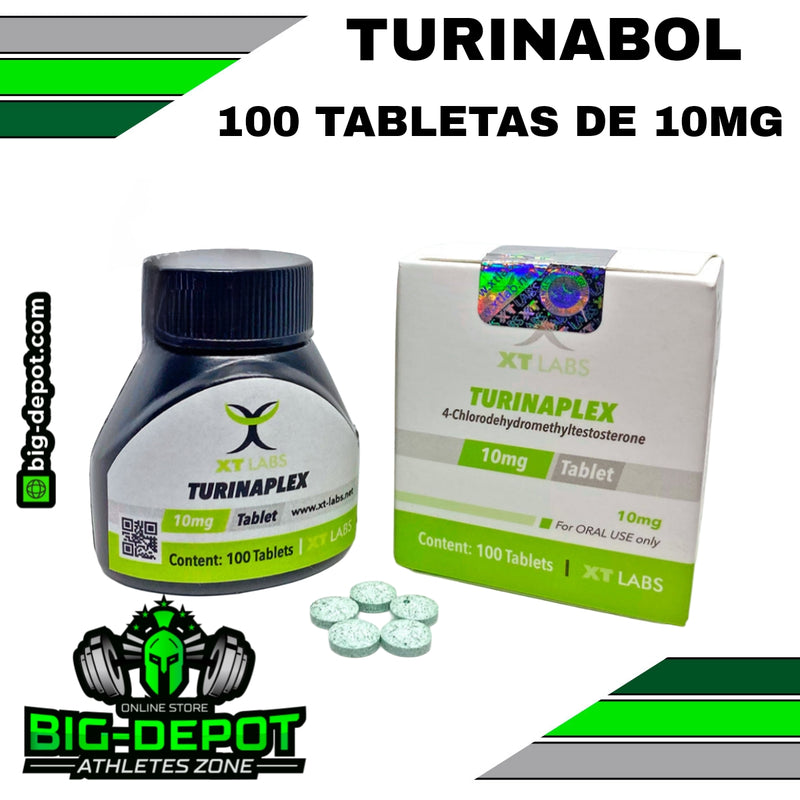 Turinaplex 10mg Turinabol Metiltestosterona XT Labs 100 tabletas Big Depot original
