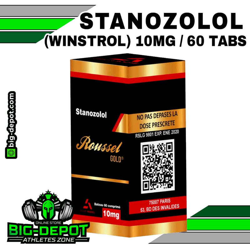 Stanozolol 10 mg Winstrol Roussel Uclar 60 tabletas Big Depot original
