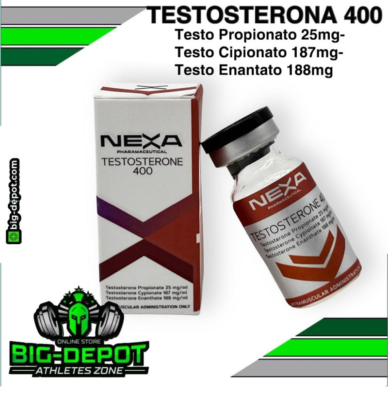 Testoterona 400 - Propionate 25 mg + Cypionate 187 mg + Enanthate 188 mg | 10 ml  - NEXA Pharmaceutical
