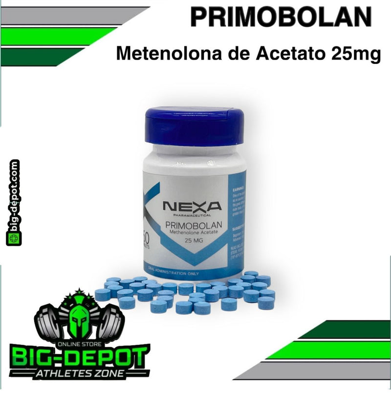 PRIMOBOLAN - Acetato de metenolona 25mg 60 Tabs - NEXA Pharmaceutical