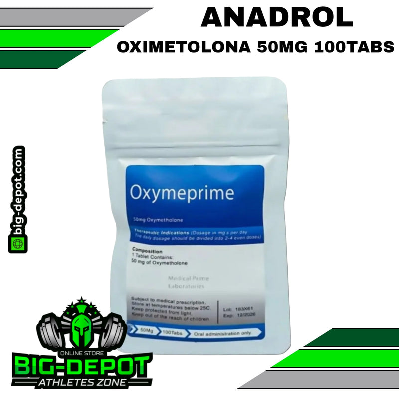 OxyPrime oximetolona 50 mg 100 tabletas Medical Prime Big Depot original