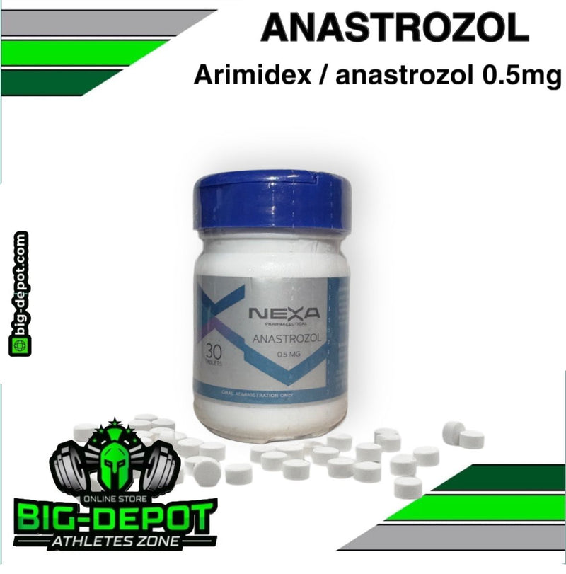 Arimidex anastrozol 0.5 mg 30 tabletas Nexa Pharmaceutical Big Depot original