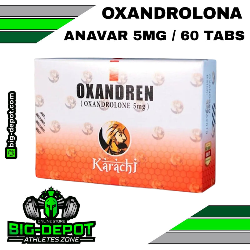 Oxandren 5mg oxandrolona Anavar Karachi Labs 60 tabletas Big Depot original
