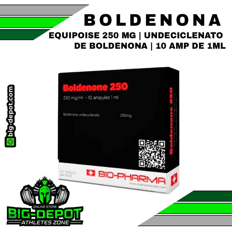 BOLDENONA 250 | Undeciclenato de Boldenona 25mg/ml |10 ampolletas de 1ml | BIOPHARMA - esteroides