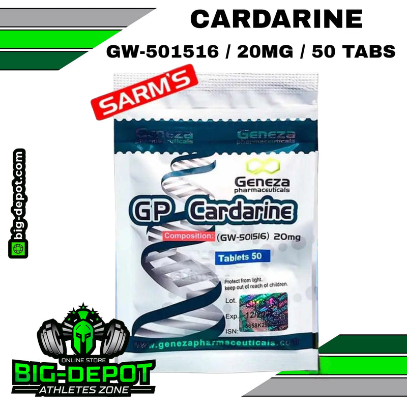 Cardarine 20 mg GW-501516 SARMS Geneza 50 tabletas Big Depot original
