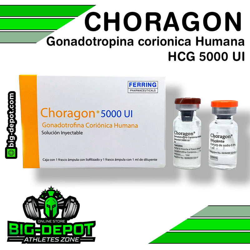 CHORAGON Gonadotropina-corionica Humana HCG 5000 UI - FERRIG - esteroide