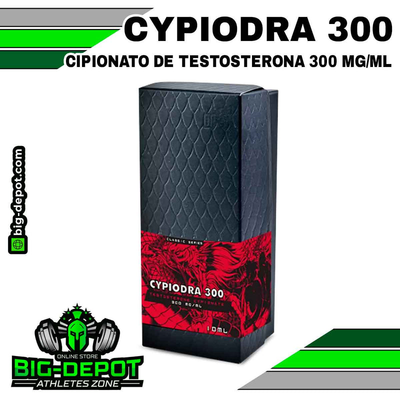 Cypiodra 300 mg testosterona Dragon Pharma 10 ampolletas Big Depot original
