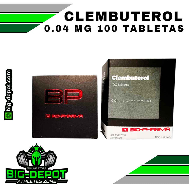 CLEMBUTEROL 0.04 mg 100 tabletas | BIOPHARMA - esteroides