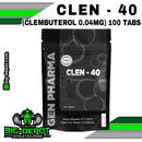 CLEN - 40 (Clembuterol 0.04mg) 100 TABLETAS / GEN PHARMA - esteroides