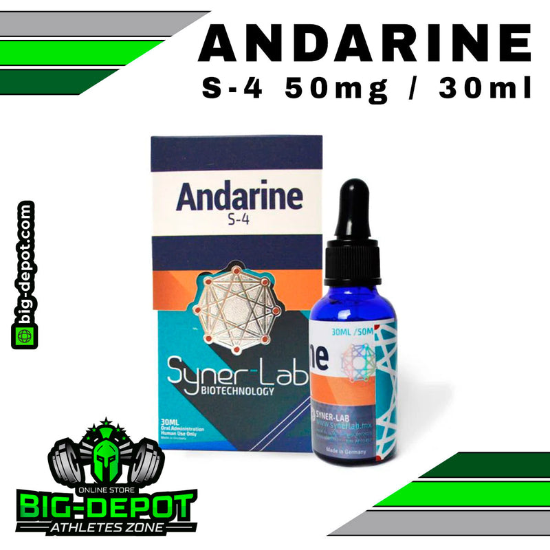 Andarine 50 mg s-4 Synerlab 30 ml frasco Big Depot original
