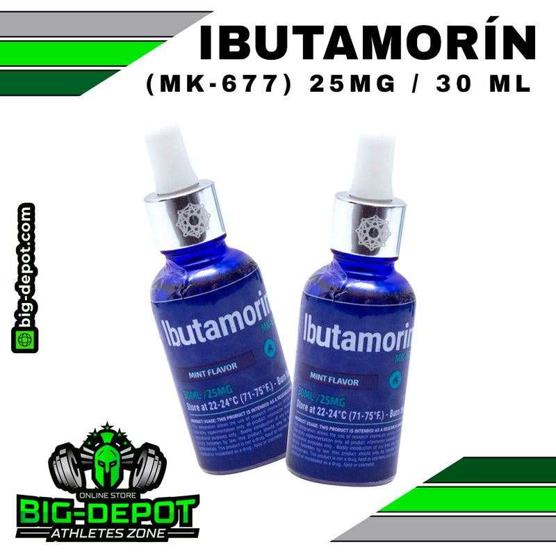 Ibutamorén 25 mg MK-677 Synerlab 30 ml frasco Big Depot original