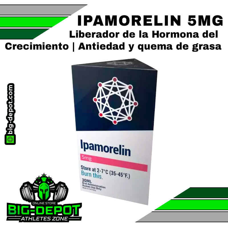 Péptido Ipamorelin 5 mg hormona crecimiento antiedad quema grasa Péptidos Synerlab Big Depot original
