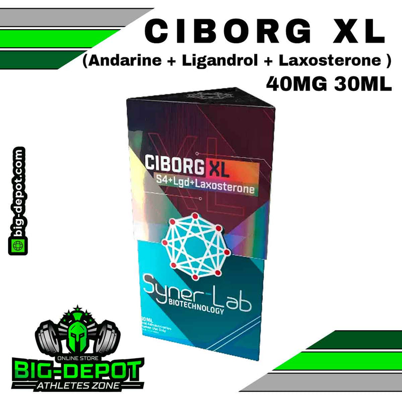 Ciborg xl 40 mg andarine ligandrol laxosterone Synerlab 30 ml frasco Big Depot original