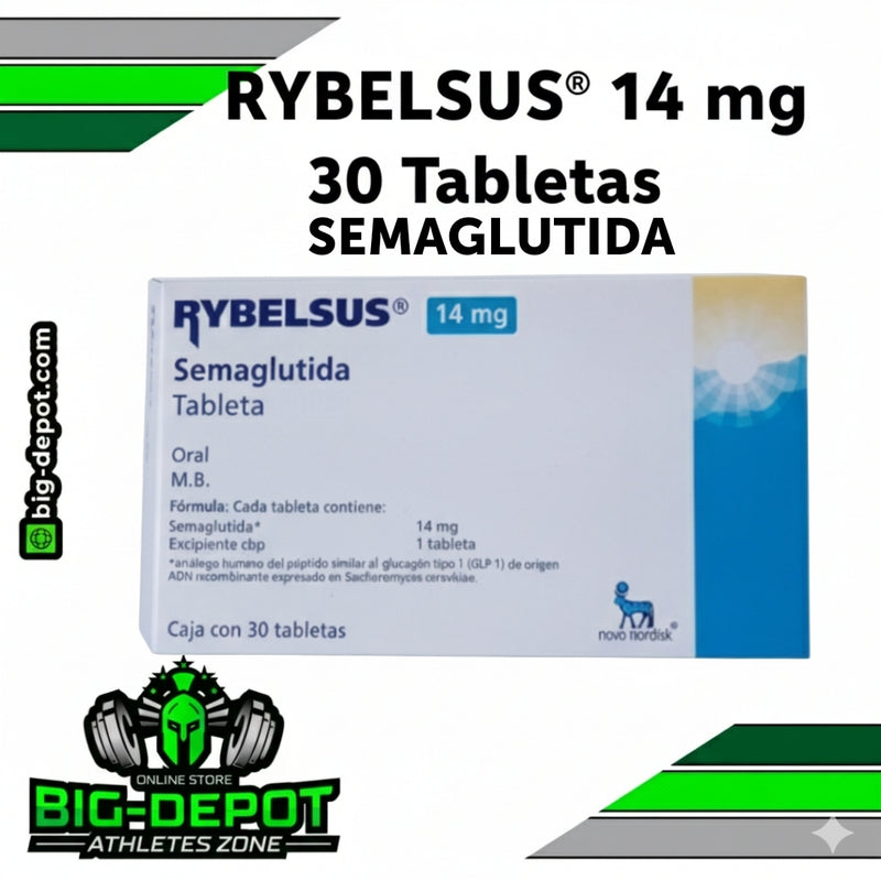 Rybelsus 14 mg semaglutida Novo Nordisk 30 tabletas Big Depot original
