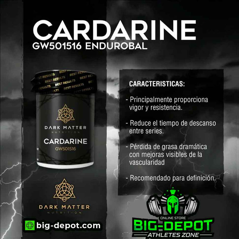 CARDARINE (GW-501516) 60 tabletas (30 servicios de 2 TABS | 10 MG x TAB) | SARMS DARK MATTER - SARMS