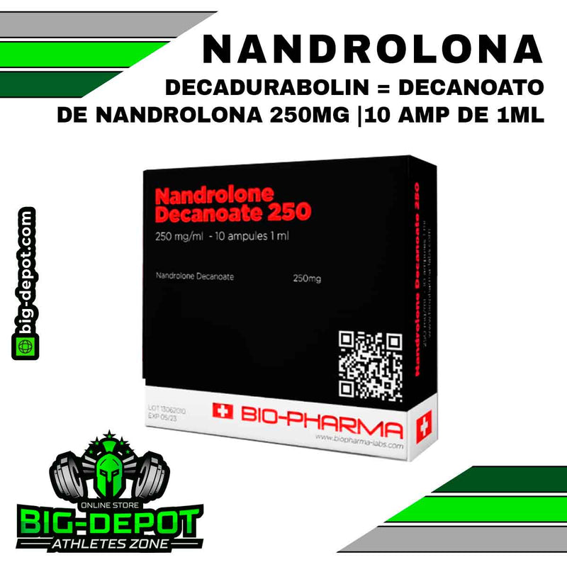 Decadurabolin 250 mg/ml nandrolona Biopharma 10 ampolletas Big Depot original