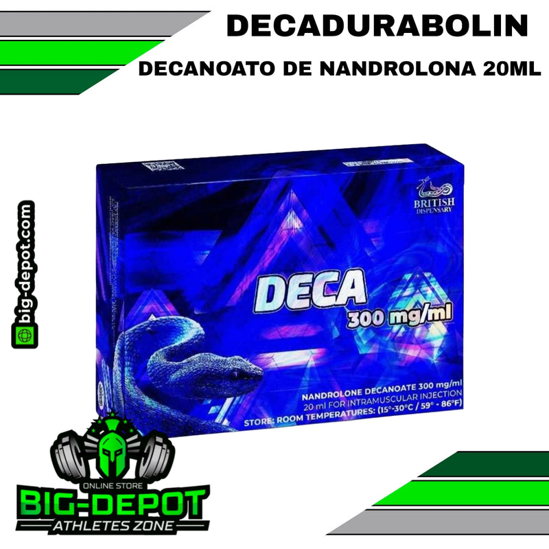 Decadurabolin 300 mg/ml Decanoato de Nandrolona British Dispensary 20 ml Big Depot original
