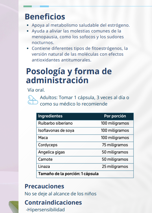 Phyto Estrogen - Salud Femenina 🌸 - 90 capsulas | PLANTCEUTICS