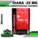 Diana 25 mg Metandrostenolona Gen Pharma 100 tabletas Big Depot original

