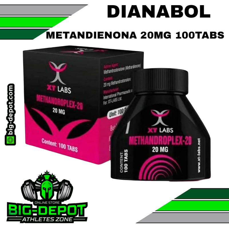 Methandroplex-20 20 mg Metandienona DIANABOL XT Labs 100 tabletas Big Depot original
