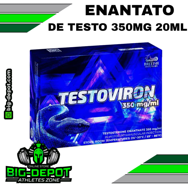 Testoviron 350mg Testosterone Enanthate British Dispensary 20ml Big Depot original
